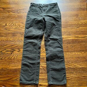 Gap High Rise Vintage Slim Olive Corduroy Pants Women's Size 29/8T